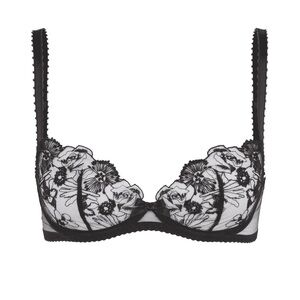 Agent Provocateur Jayce Black Floral Embroidered Underwire Bra BNWT